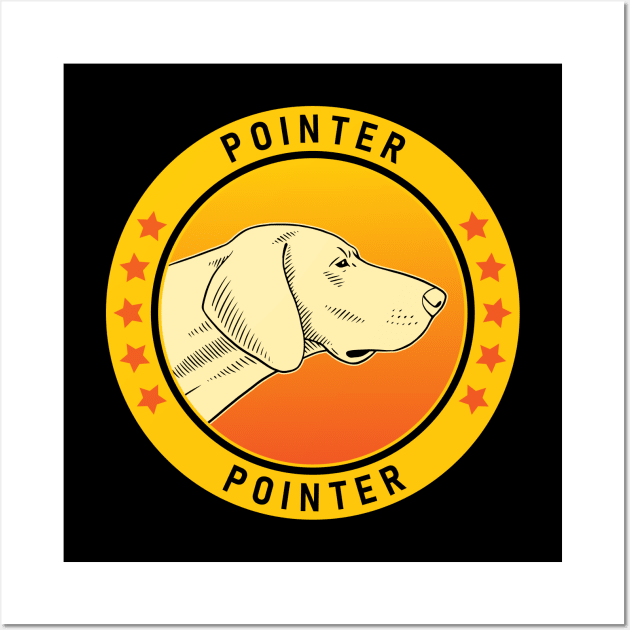 Pointer Dog Portrait Wall Art by millersye